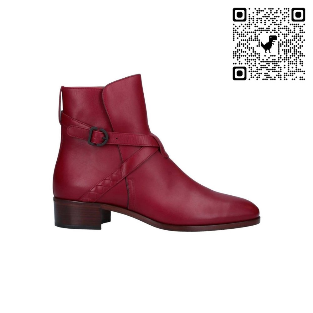 Bottega Veneta Buckle Strap Heeled Ankle Boots